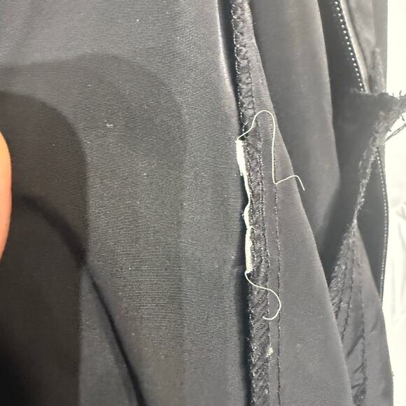Zara Basic Dept Black Long Hooded Windbreaker Jacket Sz S - Picture 4 of 12